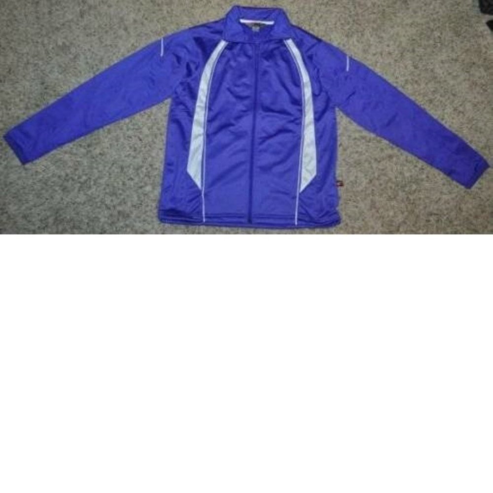 Mens Jogging Jacket Tonix Small Purple White Zip Up Track Spring Fall